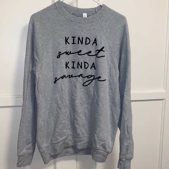 Bella Canvas Sweaters - Bella Canvas Medium Gray Pullover Sweater